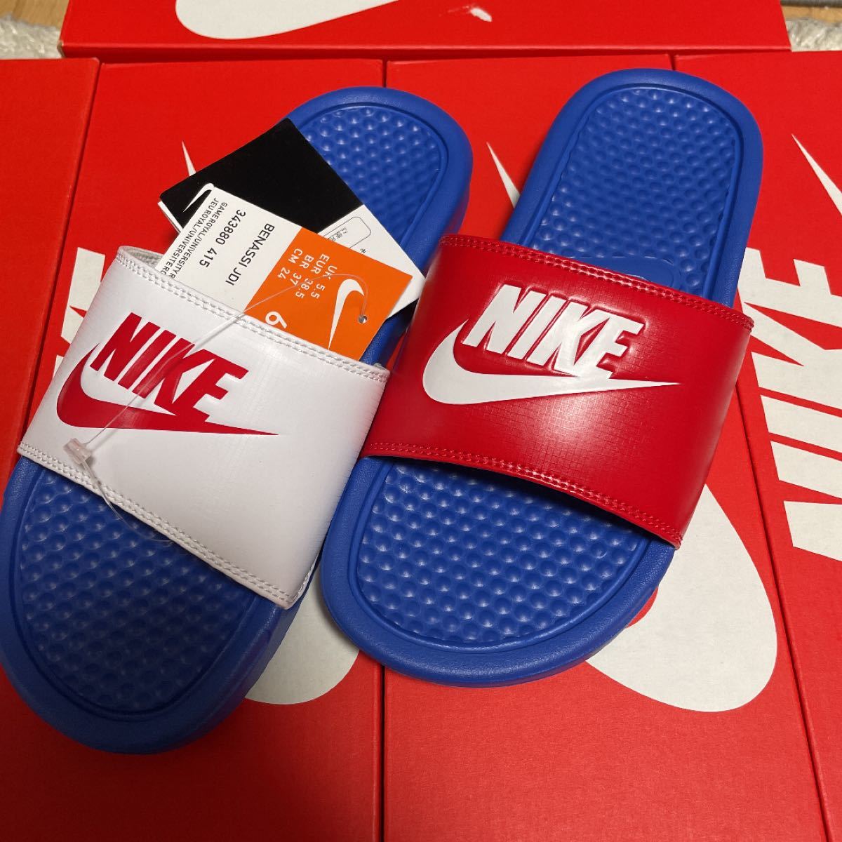 NIKE ナイキベナッシ トリコロール 24.0 未使用 | www
