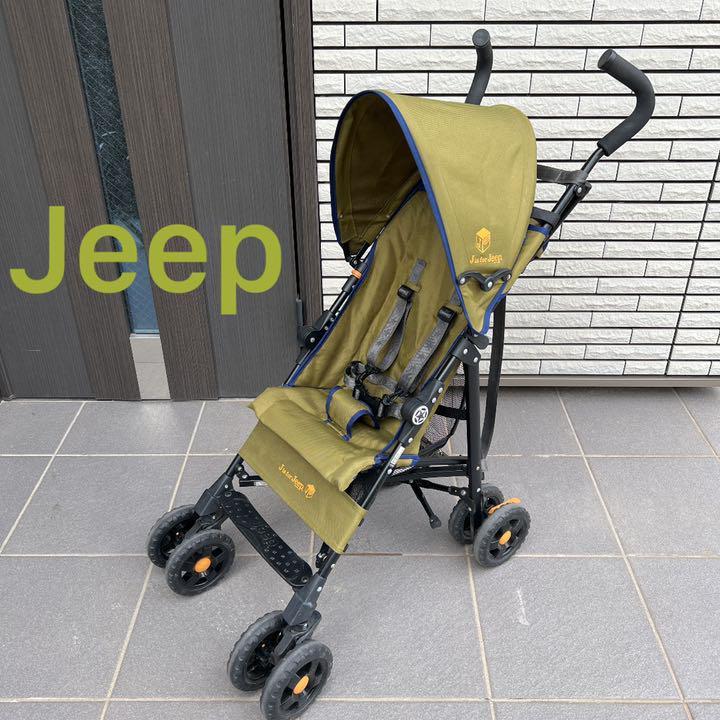 取説付！Jeep B型　ベビーカー　バギー　カーキ　トイザらス　ベビーザらス