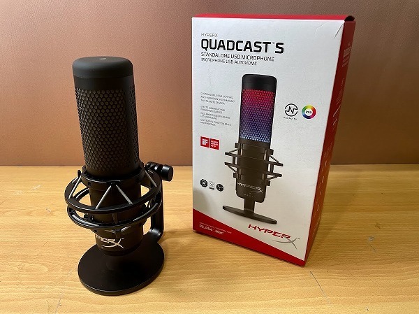 のマイクで⒭ HyperX QuadCast S スタンドアロンマイク RGB