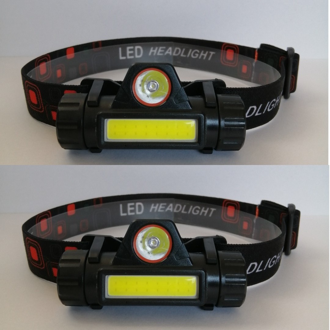 LED ヘッドライト 充電式 2個セット スポーツ アウトドア 防災 防水 防犯  ヘッドランプ