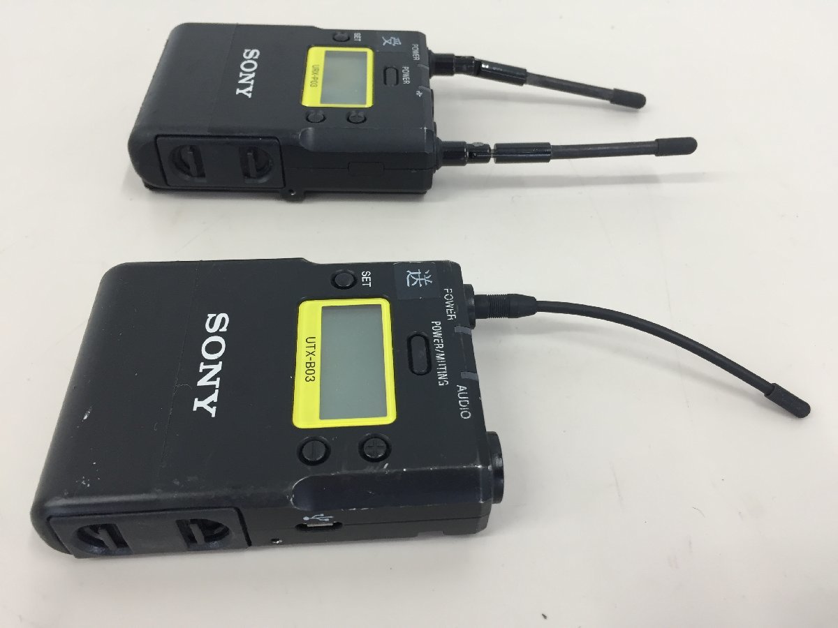 SONY 無線ワイヤレスマイクURX-P03及びUTX-B03 2セット