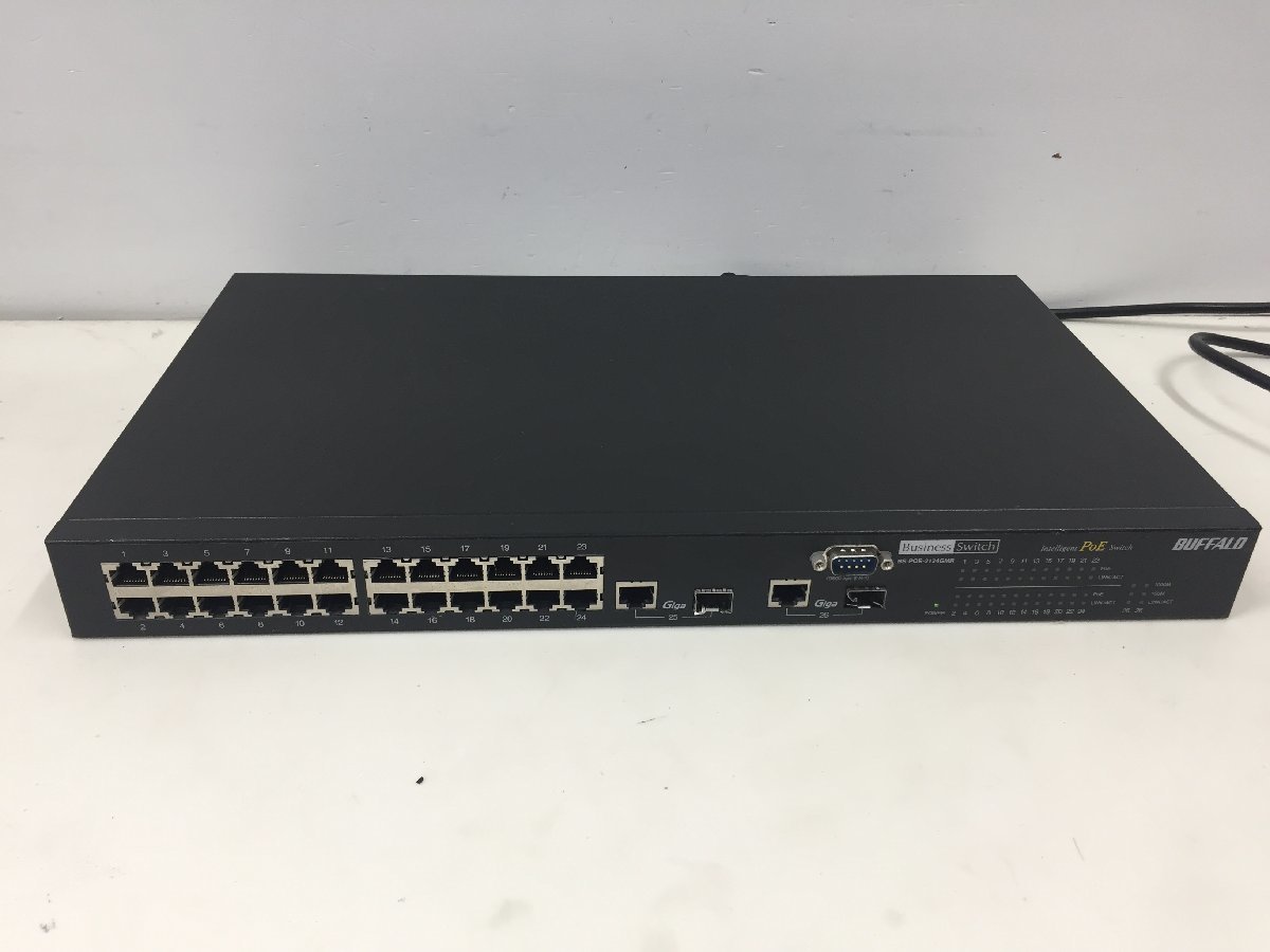 BUFFALOre year 2 Giga соответствует интеллектуальный PoE переключатель 24 порт модель BS-POE-2124GMR текущее состояние товар ( труба 2FC2)