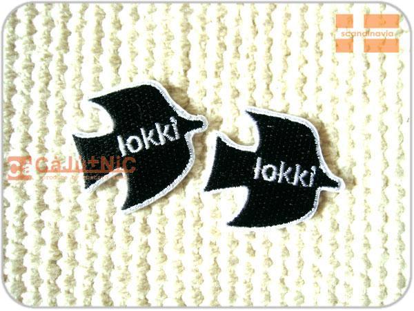 刺繍ワッペン/lokki(S)2PsetBK/かもめ/北欧/ミニ_画像2