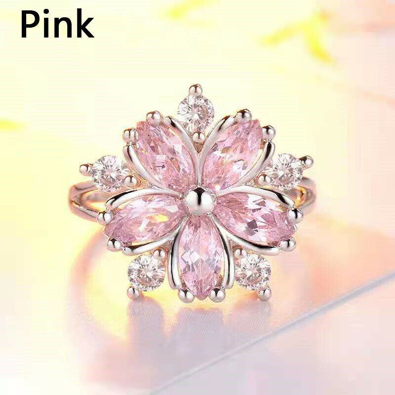 ピンク・ジルコン・リング＋ピンクの宝石のリング 在庫確認してからご入札ください。販売元が販売を終了している時があります。_チェリー・ブロッサム