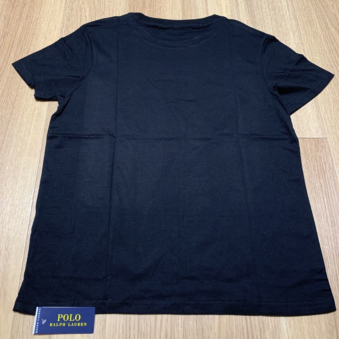 【新品未使用】POLO RALPH LAUREN ポロラルフローレン 半袖 Tシャツ ポロベア コットン 黒 ブラック XLサイズ 1円スタート_画像2