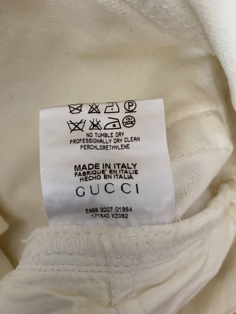 グッチ ホワイトデニムパンツ サイズ46 の商品詳細 | 日本・アメリカの