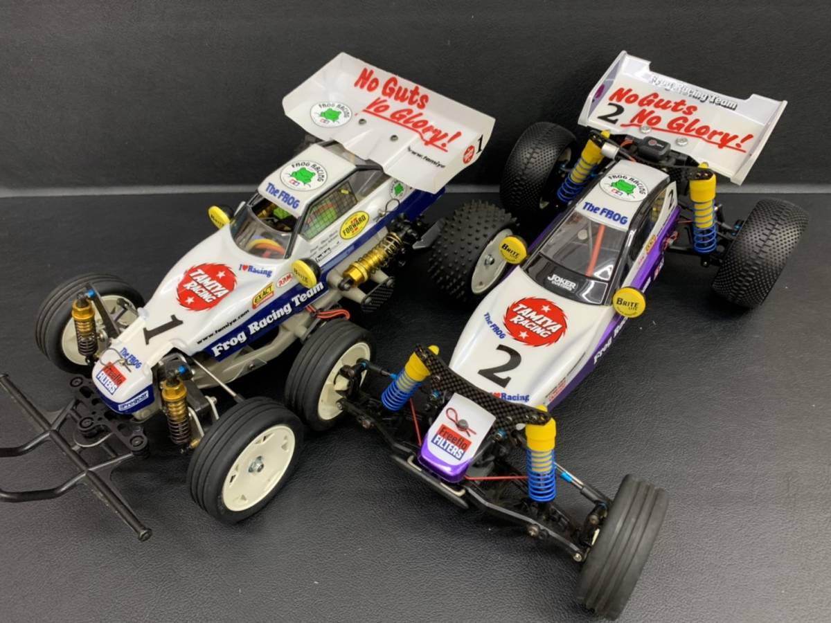 67/YB43×タミヤ 電動RCカーシリーズ 1/10 RC マイティフロッグ 2台