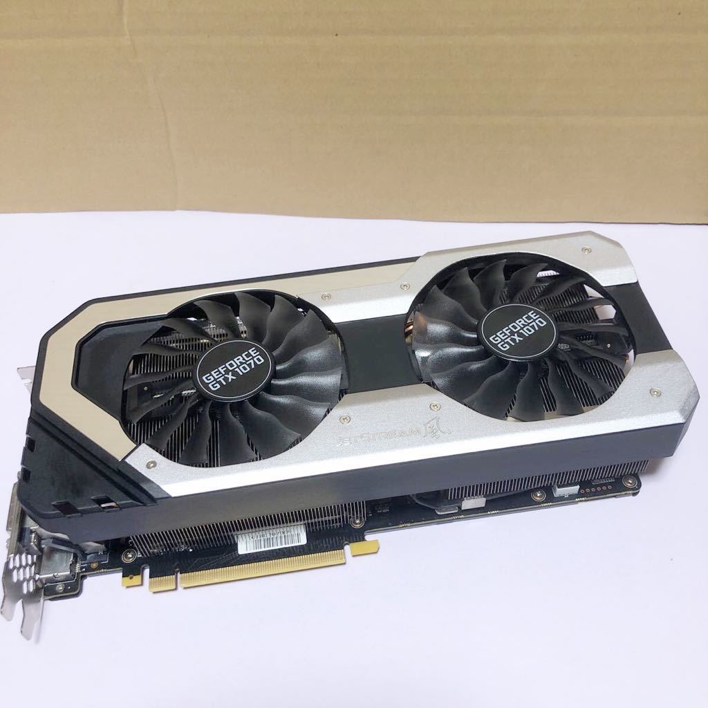 中古美品Palit GTX1070 SUPER JETSTREAM 風8GB グラフィックボード　ビデオカード GeForce NVIDIA 管号SHZ255_画像1