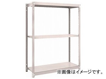 トラスコ中山 M1.5型軽中量棚 1760×595×1500 3段単体 ネオグレ M1.5