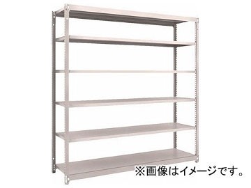 トラスコ中山 M1.5型軽中量棚 1160×595×1800 6段単体 ネオグレ M1.5-6466 NG(7800479)
