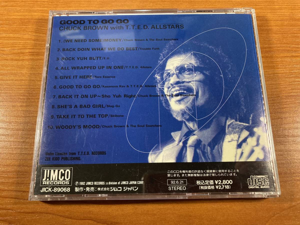 【1】0275◆Chuck Brown with T.T.E.D. Allstars／Good To Go Go◆チャック・ブラウン with T.T.E.D. オールスターズ◆国内盤◆JICK-89068_画像2