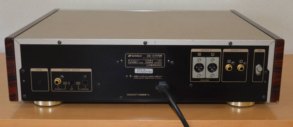 Sansui CD-α717DR CDプレーヤー 動作確認 リモコン付 送料無料 Sansui CD-α717DR CDプレーヤー 動作確認 リモコン付 送料無料