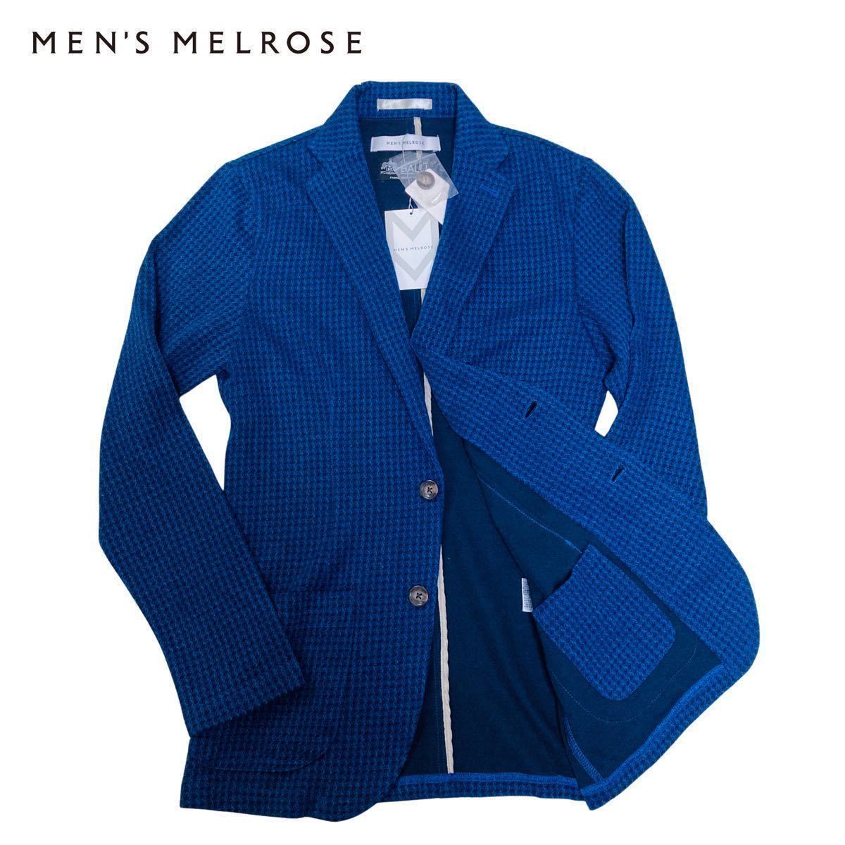 【未使用品】メンズメルローズ（MEN'S MELROSE）BALLI(バリ)インディゴチドリカーディガンジャケット アンコン イタリア製生地_画像1