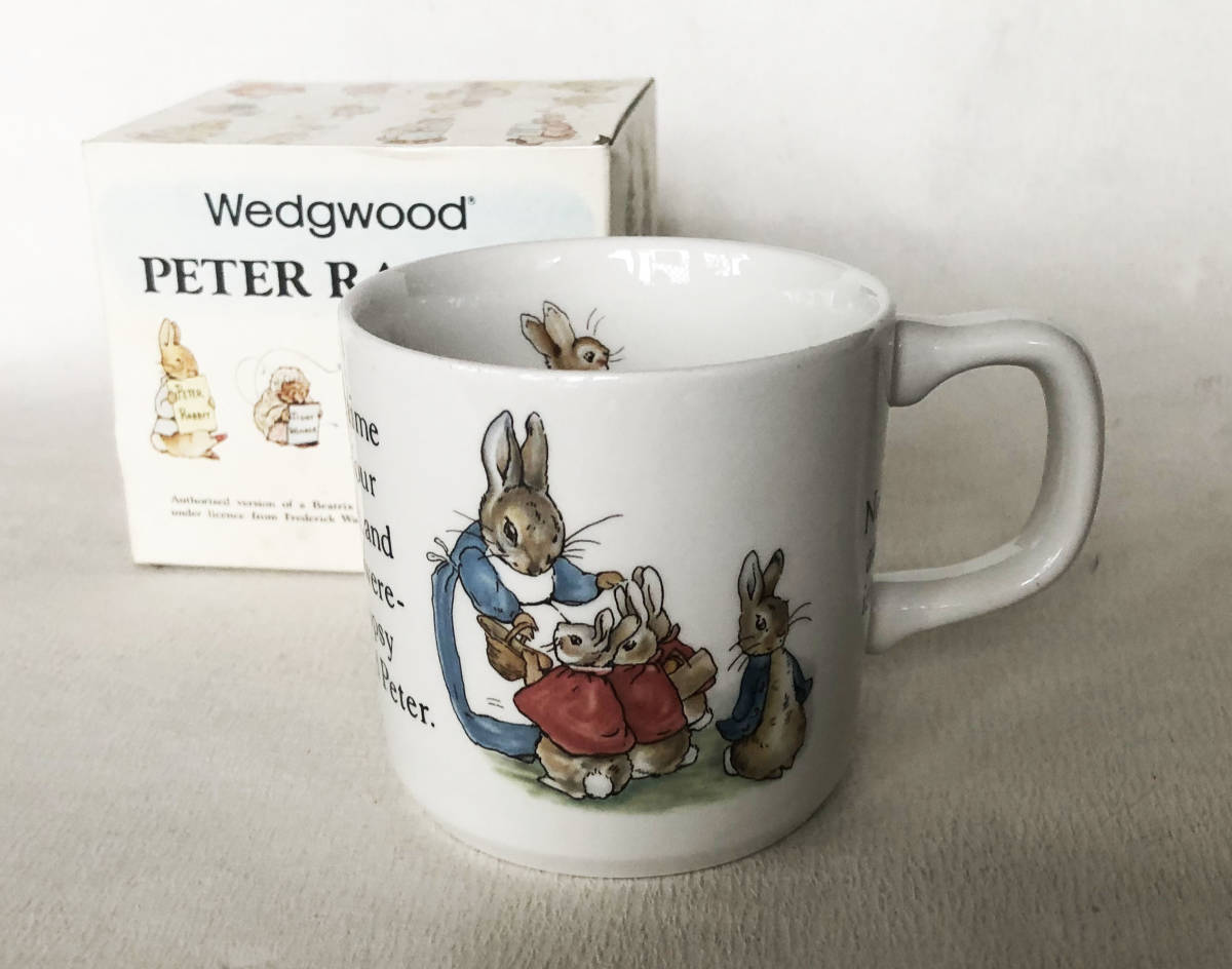 ウェッジウッド Wedgwood ピーターラビット 旧刻印 英国製 ビーカー マグカップ②