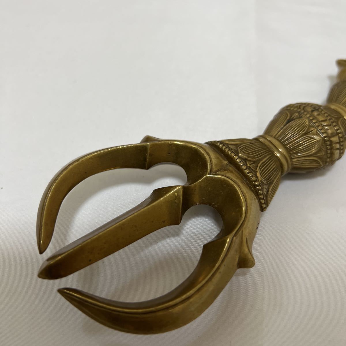 大型【三鈷杵】密教 仏具 法具 寺院 袈裟 僧侶 仏教 法衣 袈裟 大型【三鈷杵】密教 仏具 法具 寺院 袈裟 僧侶 仏教 法衣 袈裟