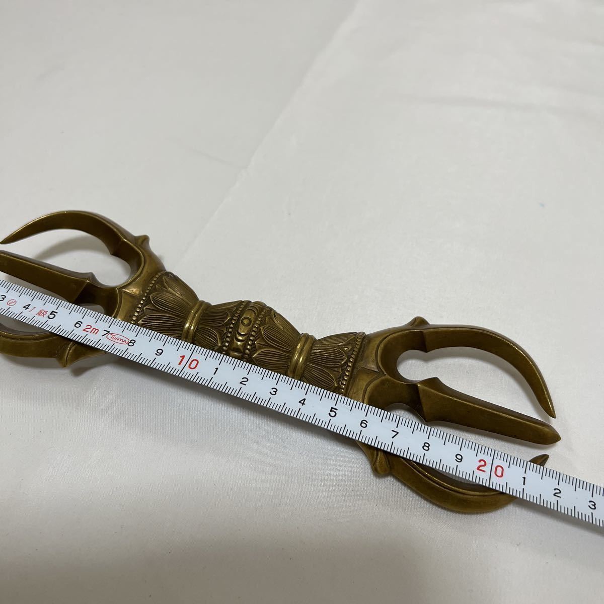 大型【三鈷杵】密教 仏具 法具 寺院 袈裟 僧侶 仏教 法衣 袈裟 大型【三鈷杵】密教 仏具 法具 寺院 袈裟 僧侶 仏教 法衣 袈裟