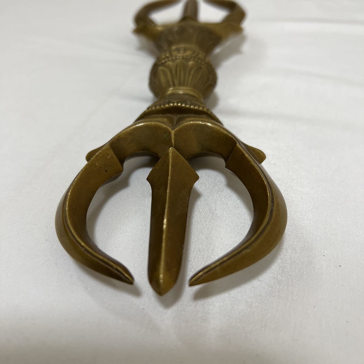 大型【三鈷杵】密教 仏具 法具 寺院 袈裟 僧侶 仏教 法衣 袈裟 大型【三鈷杵】密教 仏具 法具 寺院 袈裟 僧侶 仏教 法衣 袈裟