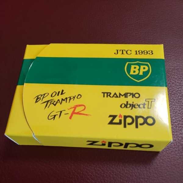 ZIPPO オイルライター JTC1993 BP OIL TRAMPIO GT-R　キーホルダー付き シリアルNo.004● 美品_画像2