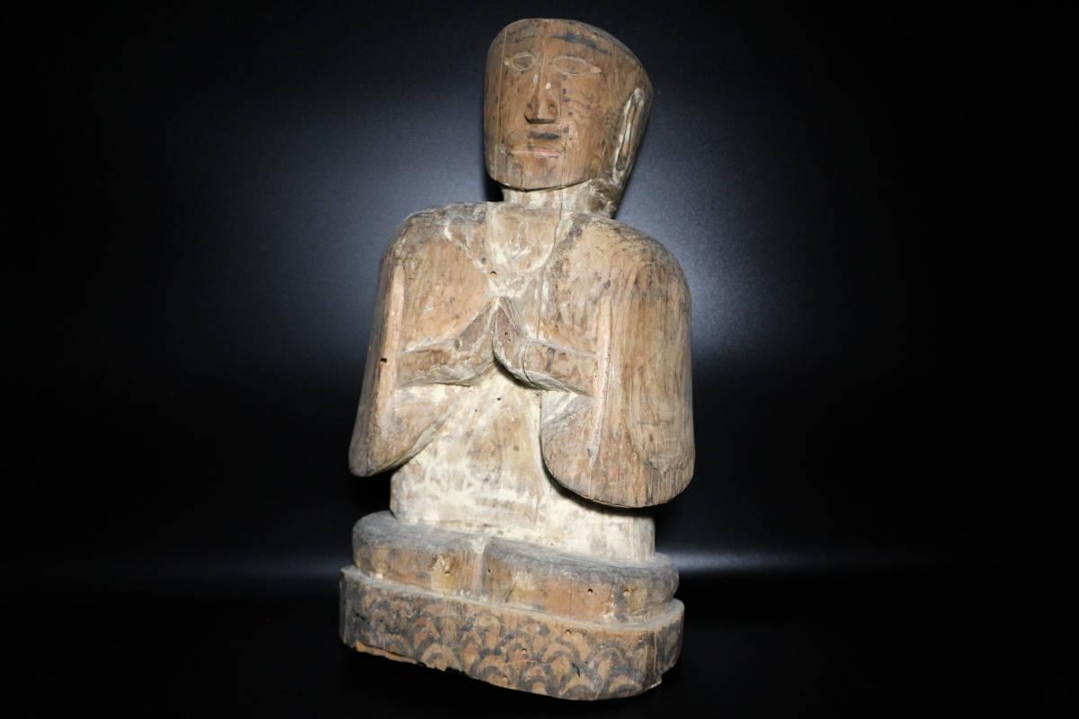 木彫り / 木製 / 置物 / 人型 / 古い / 彫刻 / 1 | inmano.com.br