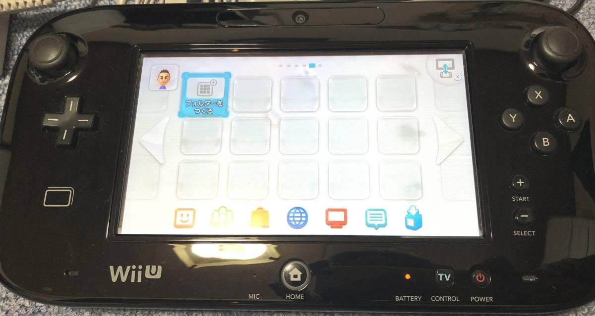 任天堂 ゲーム Wii U 本体 WUP-101 ブラック セット コントローラー ヌンチャク