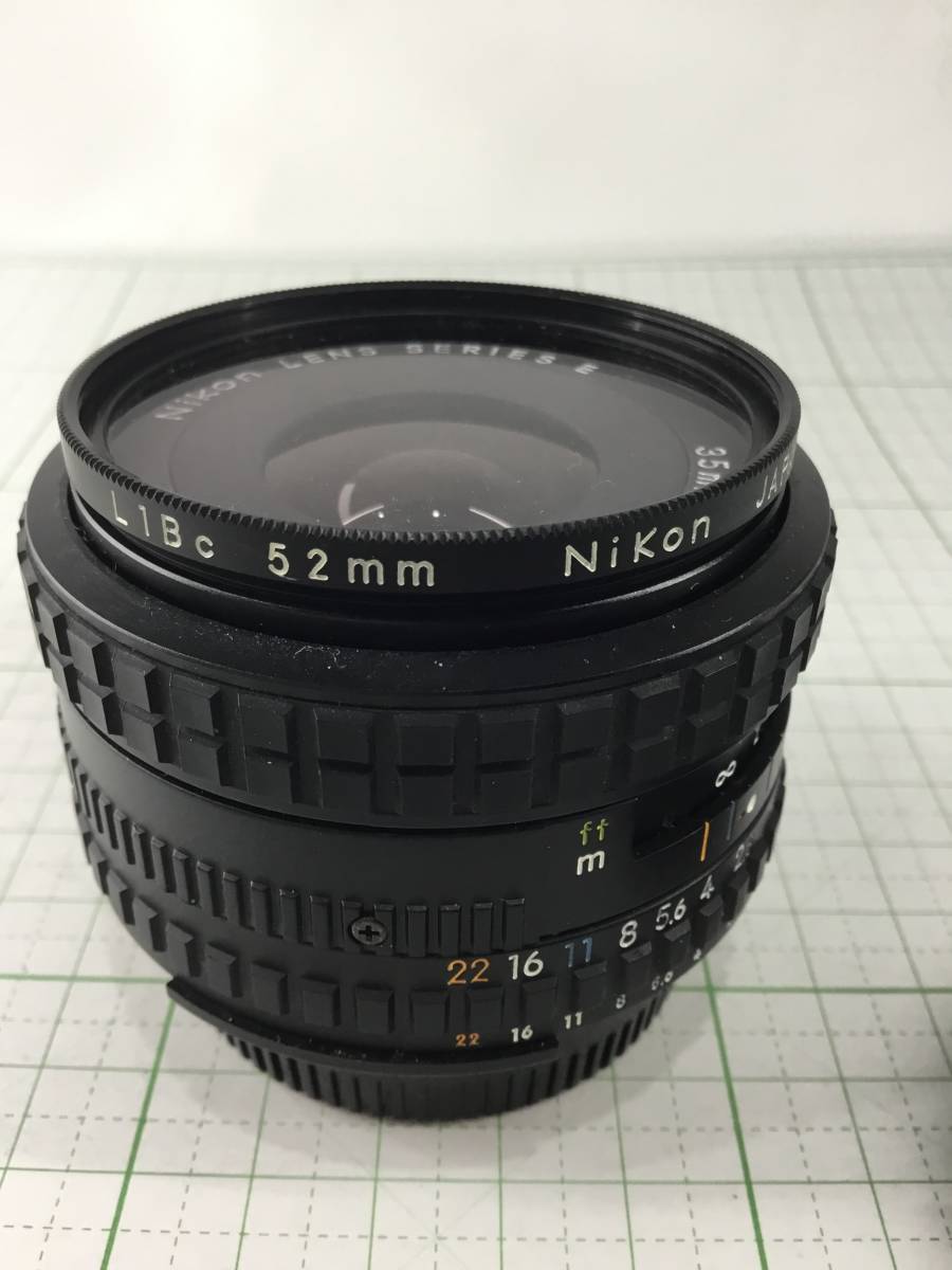 【中古品】ニコン Nikon SERIES E 35mm F2.5 フィルター1枚前後キャップ付　_画像10