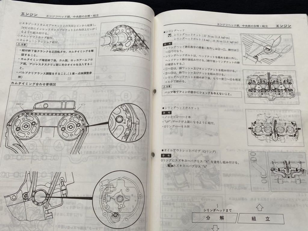 送料無料 イナズマ 400/GSX400FS/V GK7BA サービスマニュアル