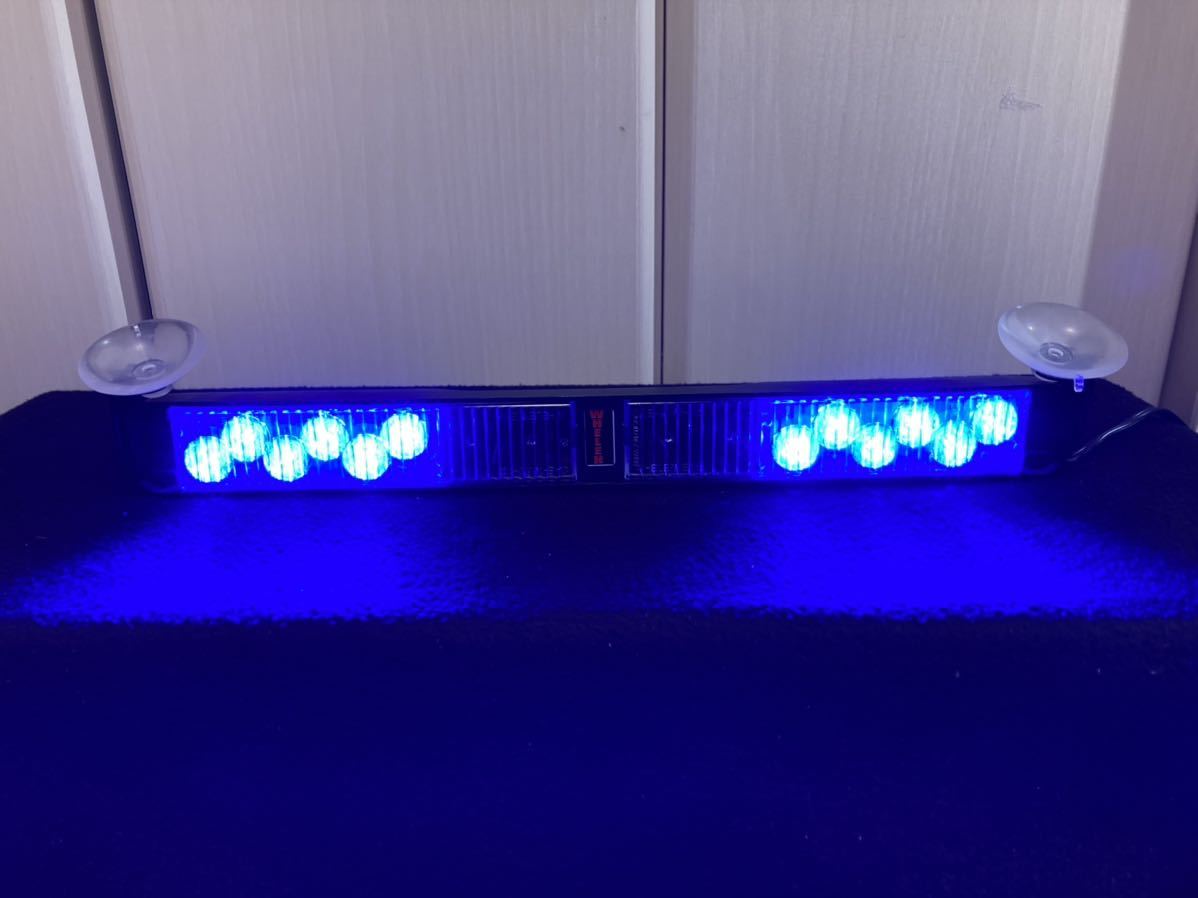 WHELEN ウィレン 車内用LEDフラッシュライトバー「SLIM-LIGHTER」青/青
