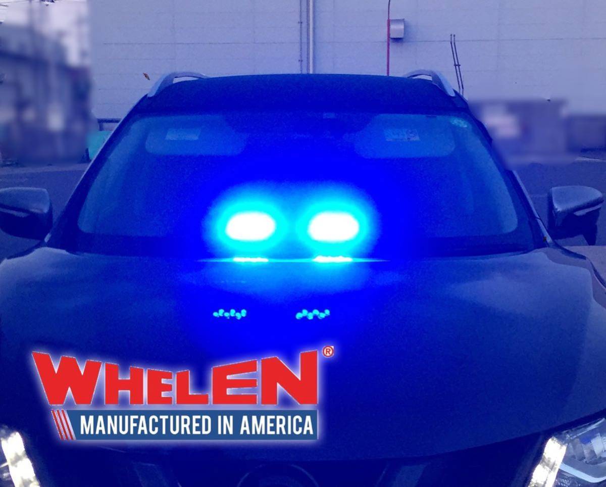 WHELEN ウィレン 車内用LEDフラッシュライトバー「SLIM-LIGHTER」青/青