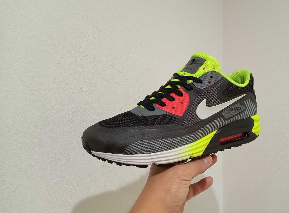 3V25【特価/Used/即完モデル】NIKE AIR MAX LUNAR90 C3.0 BLACK/LIGHT GREY-DARK GREY/Jordan sb force atmos AIRMAX dunk acg 1 2 4 95 97_画像4