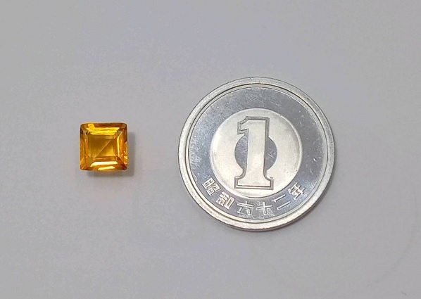 天然 シトリン (黄水晶)　ルース　0.8ct　0.2g_画像2