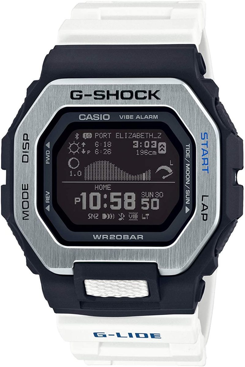 CASIO G-SHOCK GBX-100-7 ホワイト G-LIDE メタルベゼル スマホリンク