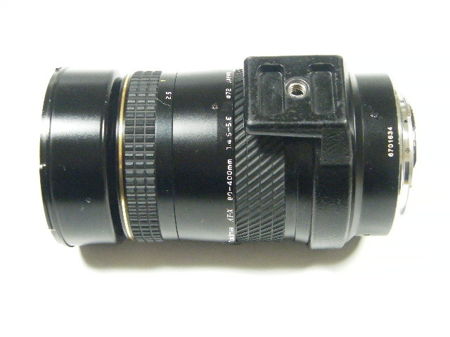 ◎ Tokina AT-X AF 80-400mm F4.5-5.6 キャノン EFマウント用 三脚座付 ジャンク_画像4