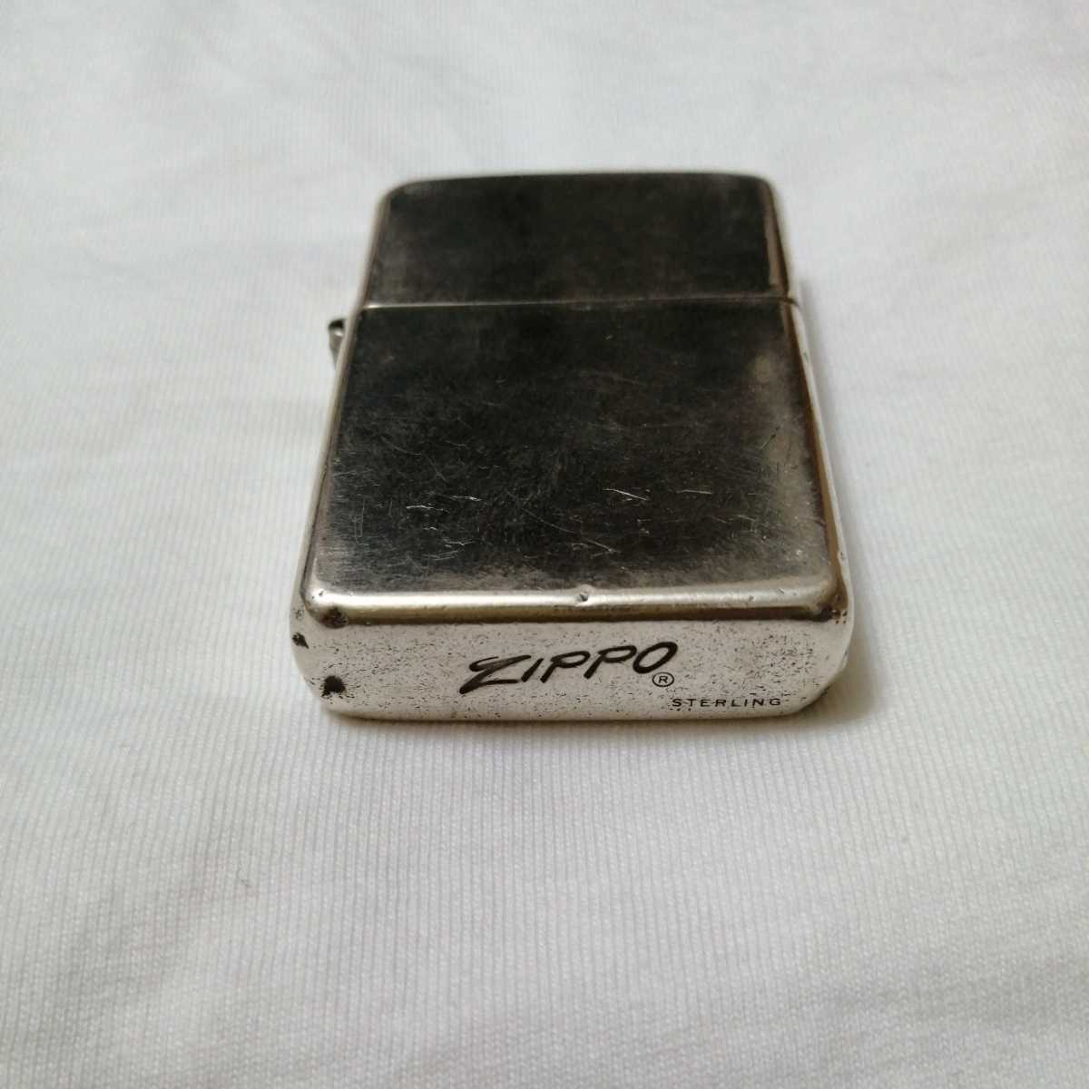 超希少!70〜80s スターリングシルバー ZIPPO 筆記体 イタリック 絶賛