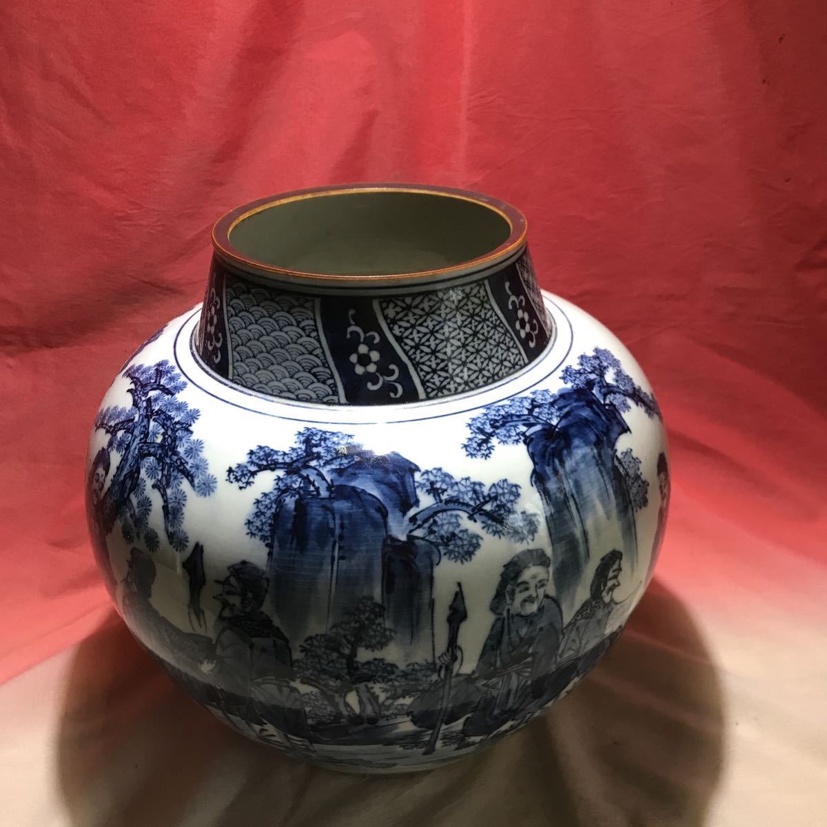 花瓶 花器 花入 昭和レトロ 骨董インテリア 陶芸陶磁 高さ230 胴径245
