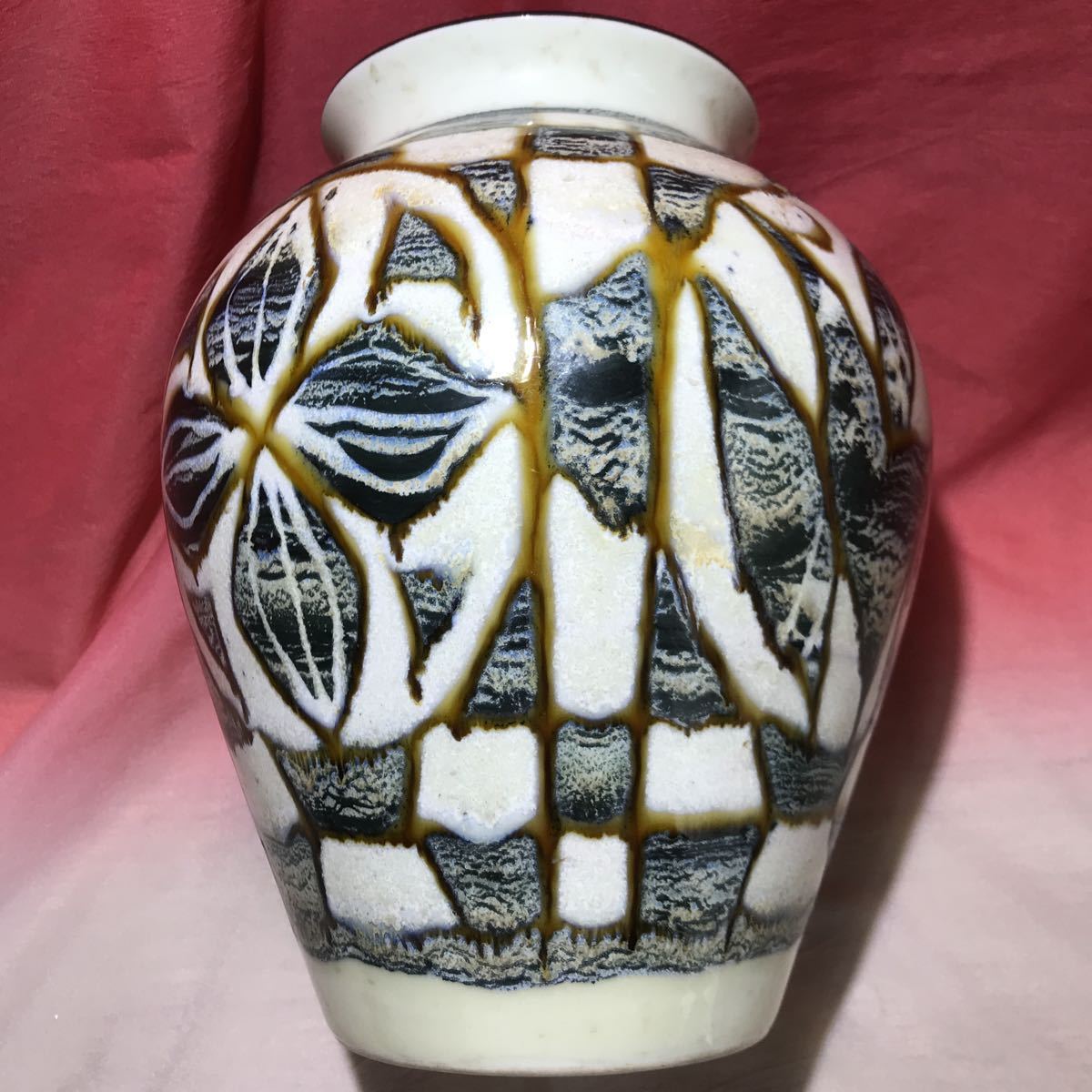 虎 壺 花瓶 彫刻 高級 レトロ 骨董品 花器-