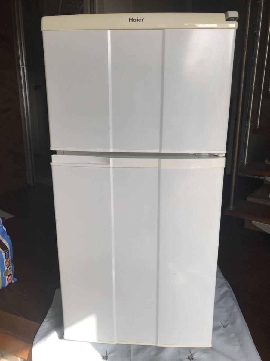 パーソナル小型冷凍冷蔵庫　Haier JR-N100A 98L 2007年製　引取り限定　初期不良保証_画像1