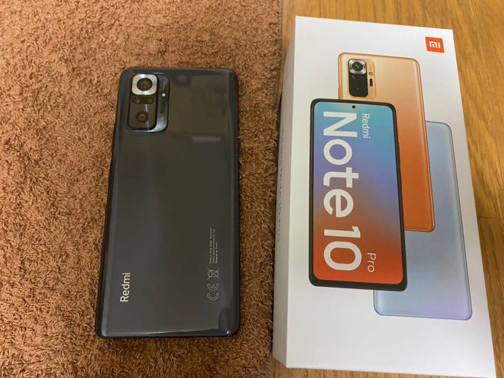 国内版美品 Xiaomi Redmi Note 10 Pro Onyx Gray オニキスグレー 6GB