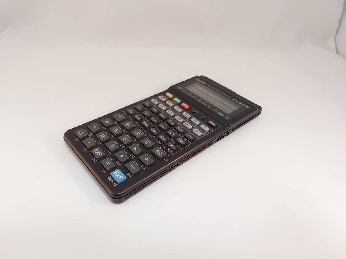 美品!】 CASIO プログラム関数電卓 FX-603P 付属品完備 管理 美品!】 CASIO プログラム関数電卓 FX-603P 付属品完備 管理
