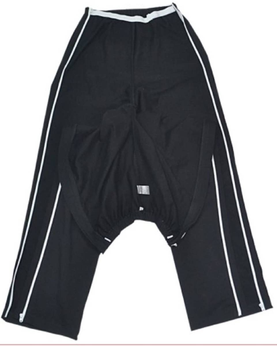 新品●送料無料●介護ズボン 脇ファスナー 骨折★ギブスしたまま履ける 通年対応サイズ L 脇白ライン