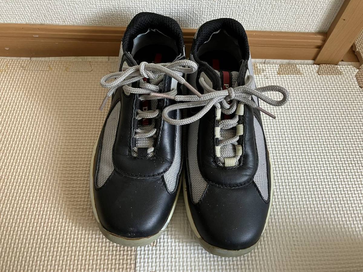 PRADA プラダ レザー スニーカー メンズ 運動 靴 シューズ ME05 M 7E