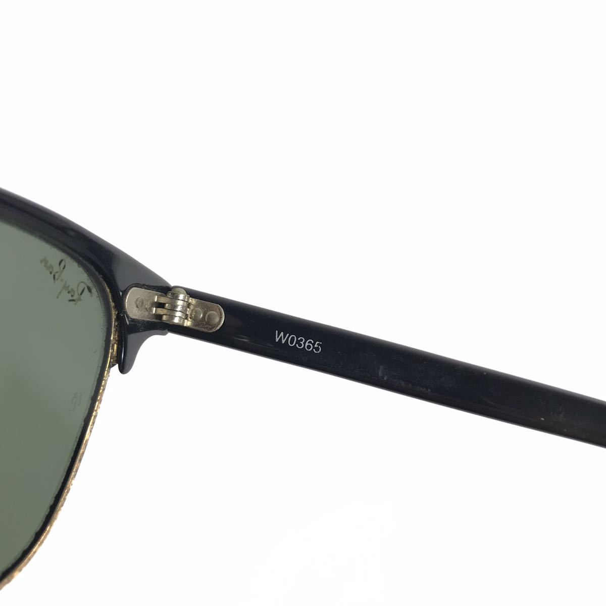 【レイバン】本物 Ray-Ban サングラス クラブマスター B&L ボシュロム W0365 カーキグレー色系×黒色系 メンズ レディース USA製 送料520円_画像8