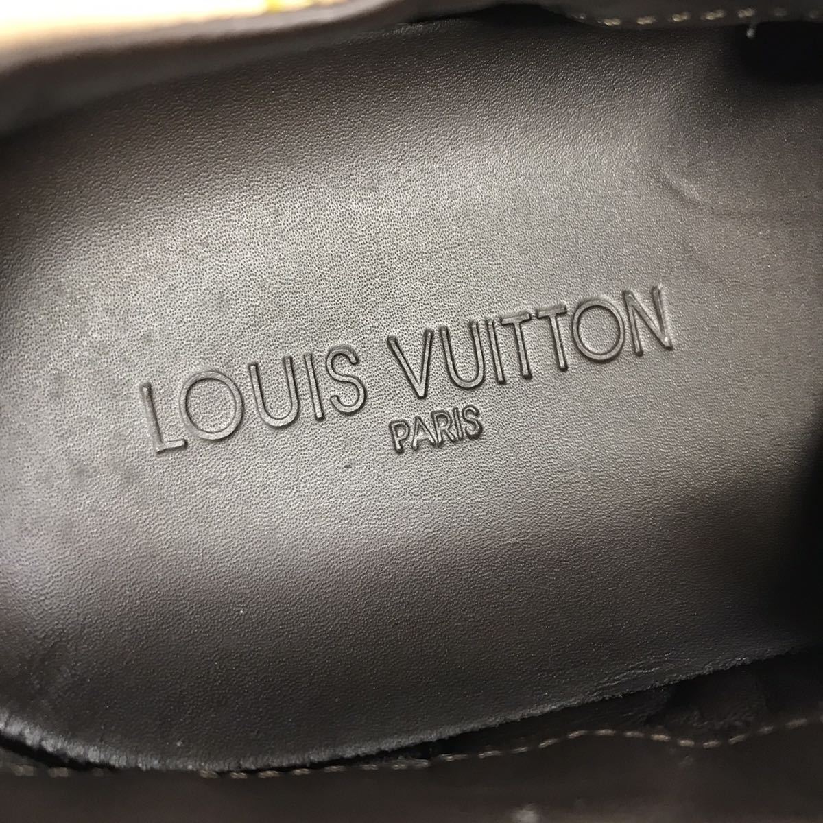 【ルイヴィトン】本物 LOUIS VUITTON 靴 26.5cm モノグラム スニーカー カジュアルシューズ スエード×レザー 男性用 メンズ イタリア製 8_画像9