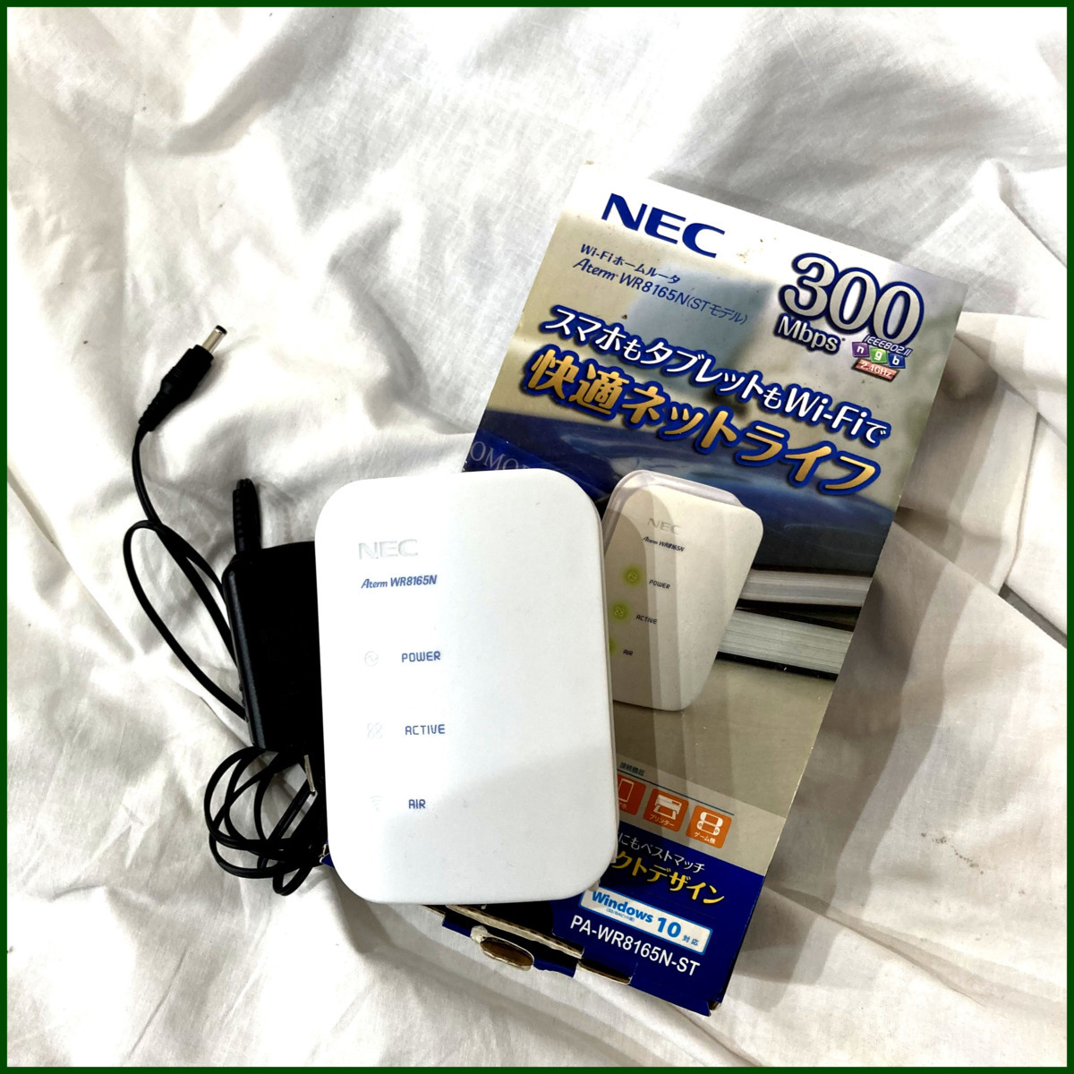 動作OK NEC● Wi-fiルーター●WR8165N 本体/電源ケーブルのみ_画像1