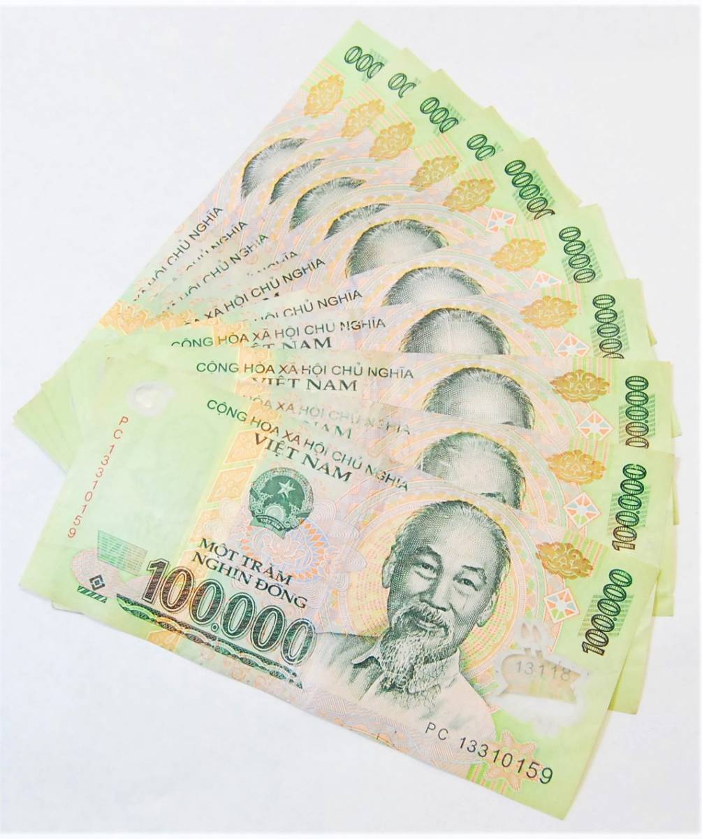 27M ベトナムドン 100万ドン 紙幣 10万 10枚まとめ VND アジア 100 000 