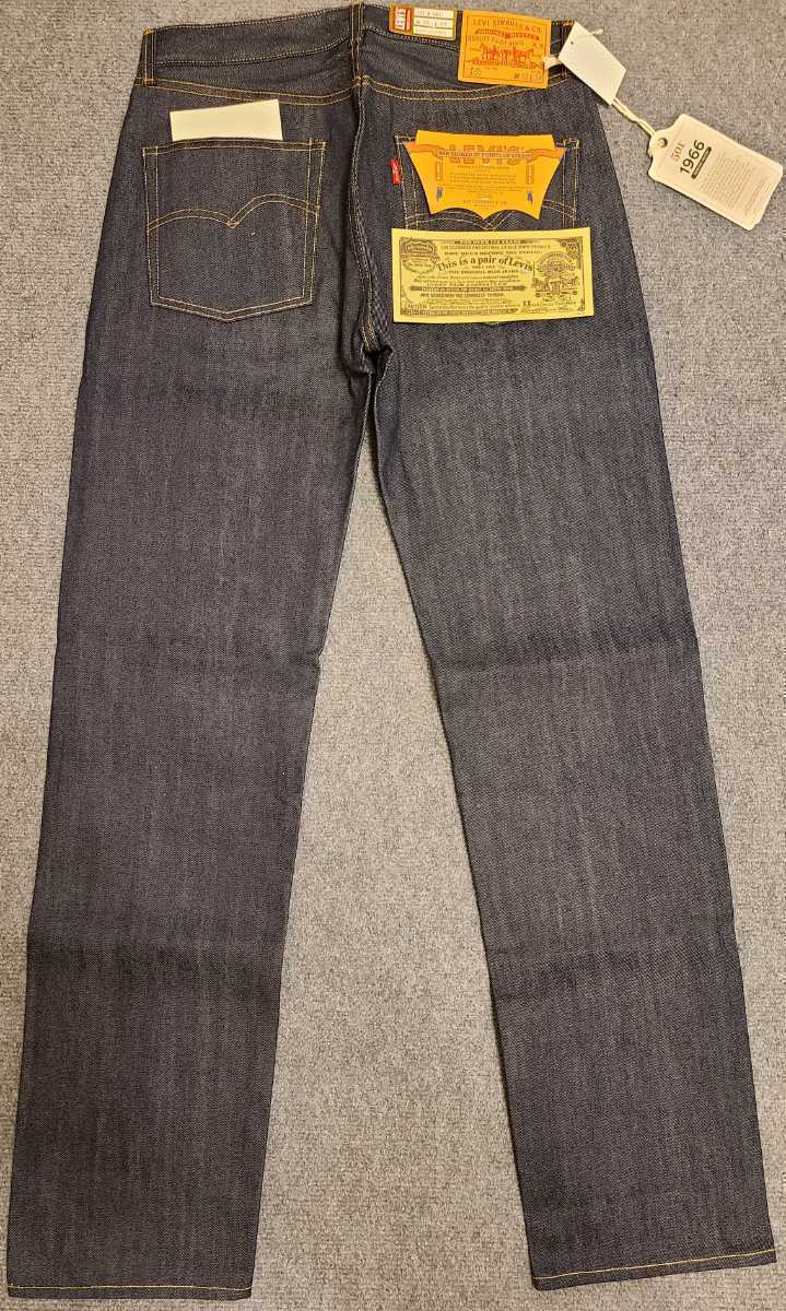 Levi's 501 501XX ダブルネーム 1966 LVC 復刻 リジッド 未使用