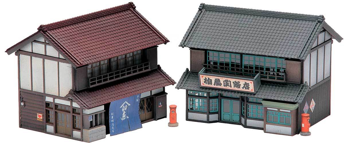 GM グリーンマックス『 ストラクチャーキットシリーズ No.47-2/2161【 切り妻 2階建ての商家 】』検/ジオコレ トミーテック ストラクチャー_画像4