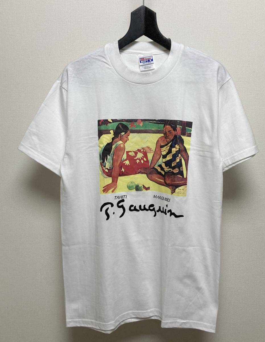 美品 90s ポール ゴーギャン Tシャツ M ビンテージ Paul Gauguin 絵画 アート 美術_画像7