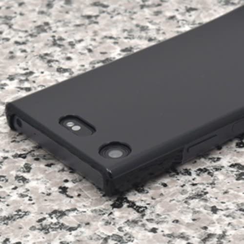 プラタ Xperia XZ1 Compact SO-02K ハード ケース カバー 【 ブラック 】 シンプル 無地 保護 背面 _画像2