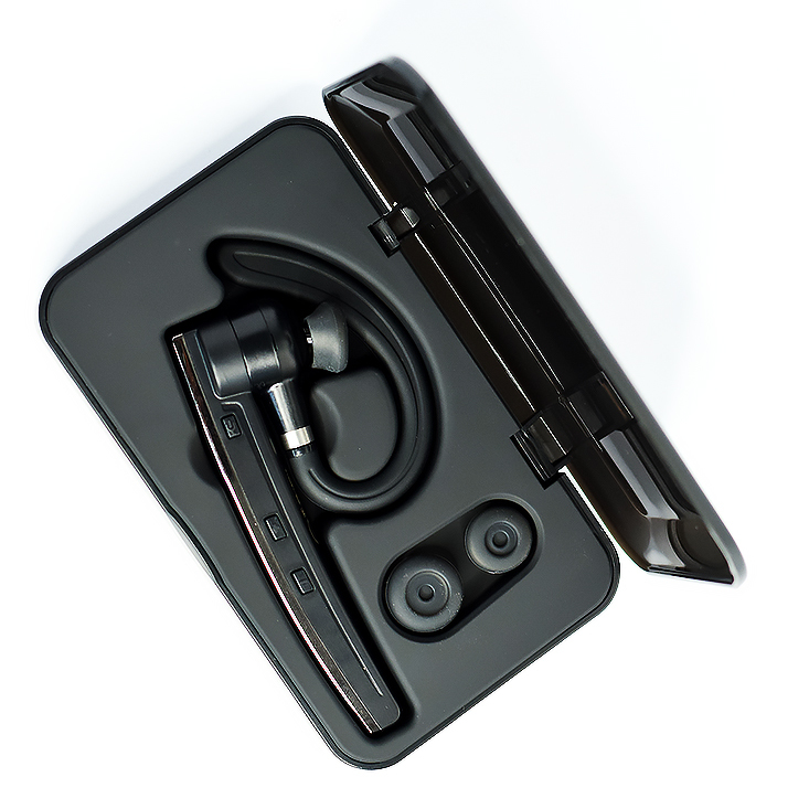 Bluetoothヘッドセット5.0 ブラック ワイヤレス ヘッドセット 音質片耳内蔵マイク Bluetoothイヤホンビジネス快適装着 ハンズフリー_画像5