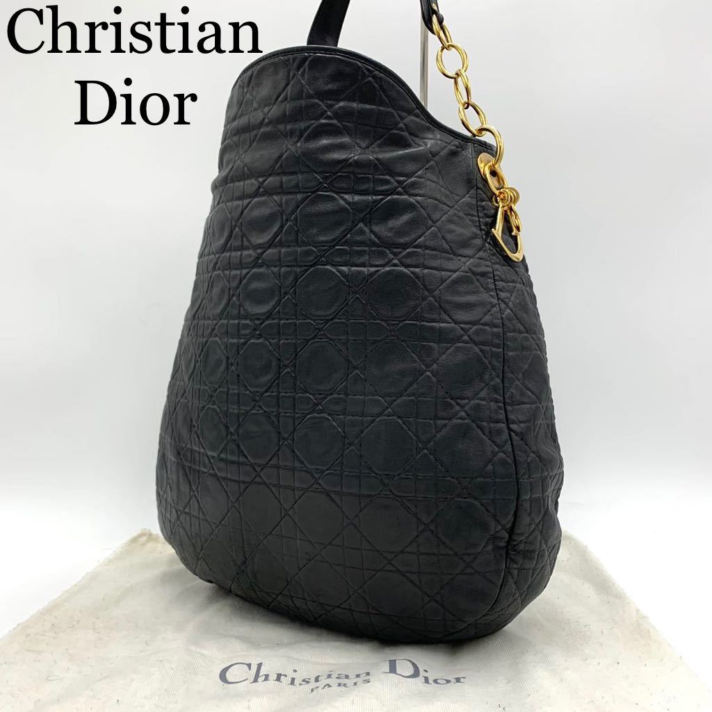 1円【新品同様】Christian Dior レディディオール レザー 大容量